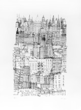 All The Buildings In New York Screenprint