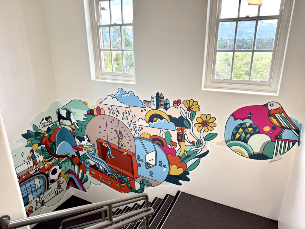 Sport and Recreation centre murals – James Gulliver Hancock