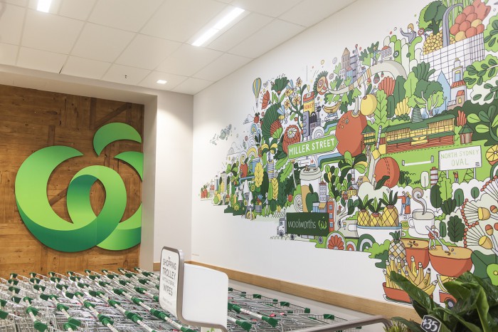 Woolworths national store murals