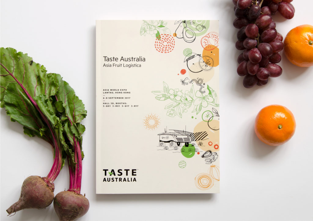 Taste Australia identity graphics